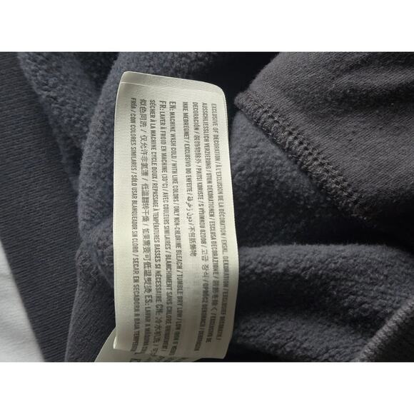 Abercrombie & Fitch Distressed PaintShop Splatter DarkGray Streetwear Hoodie L - Picture 8 of 8